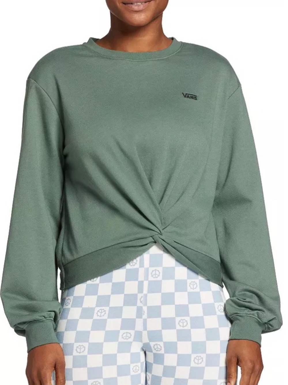 Vans Vista Knotty Long Sleeve Crew Sweatshirt L